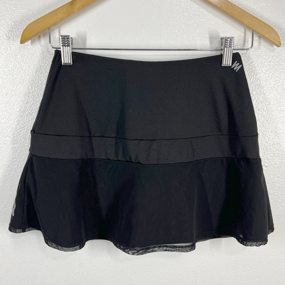 Nicole Miller Active Skort Athletic‎ Skirt Built-In Shorts Black XS Pickleball